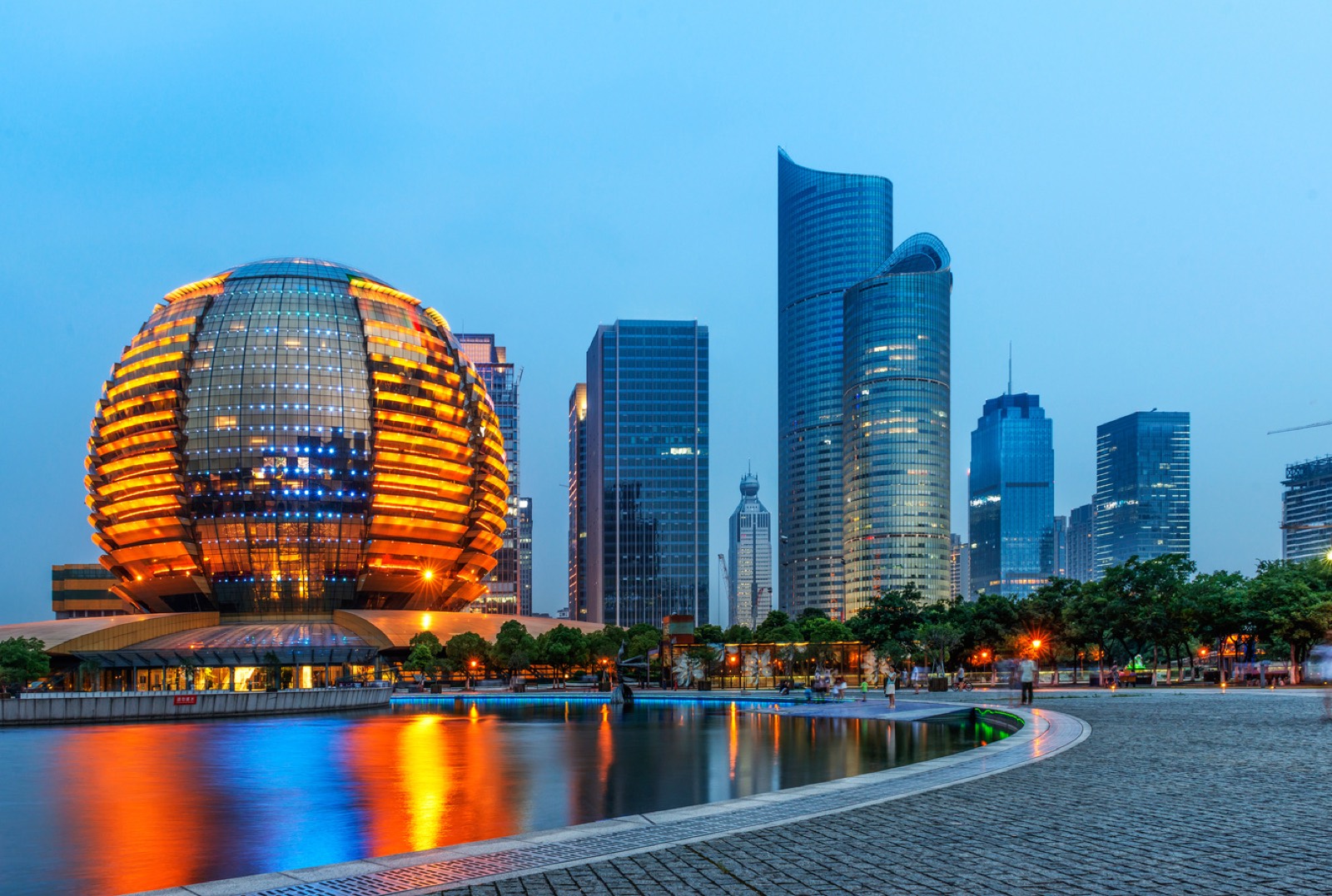 Hangzhou à noite